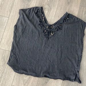 Free people Cutout Tshirt